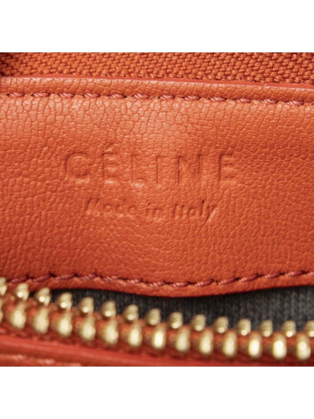 Celine Small Trio Crossbody Orange Calfskin Leather - Picture 10 of 10